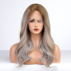Ombre Ash Blonde Lace Front Wig